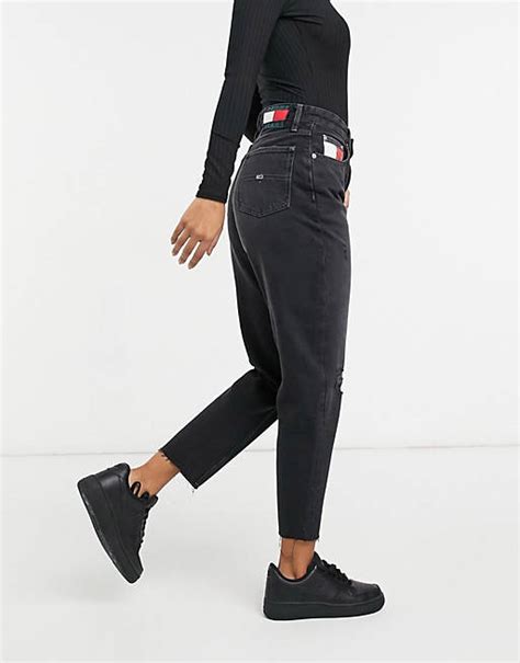 jeans mom fit neri|jeans mom fit.